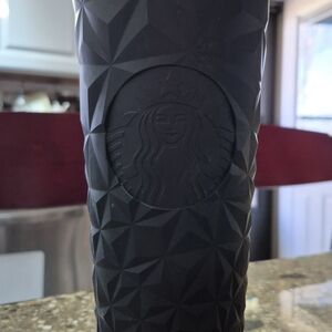 Starbucks Matte Black Textured Tumbler
